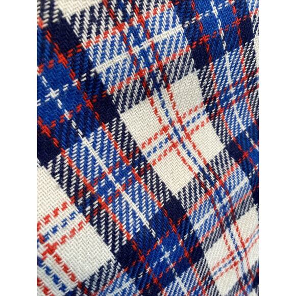 Vintage Blue and White Plaid Wrap - Picture 8 of 10